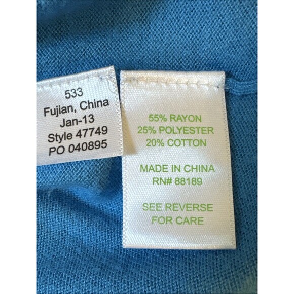 Lilly Pulitzer Size S Blue Heidi Cardigan Gold Buttons Pockets Cotton Blend - Picture 10 of 11